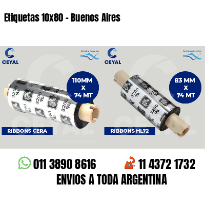 Etiquetas 10x80 - Buenos Aires