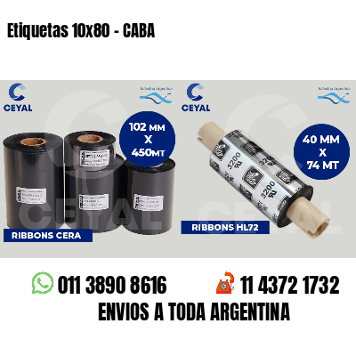 Etiquetas 10x80 - CABA