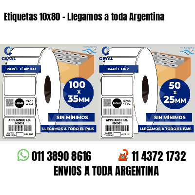 Etiquetas 10x80 - Llegamos a toda Argentina