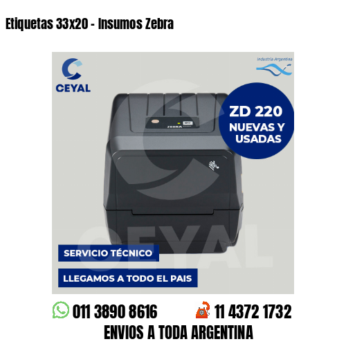 Etiquetas 33×20 – Insumos Zebra