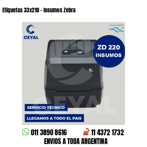 Etiquetas 33×210 – Insumos Zebra