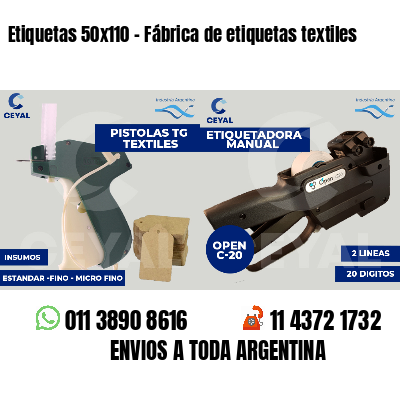 Etiquetas 50x110 - Fábrica de etiquetas textiles