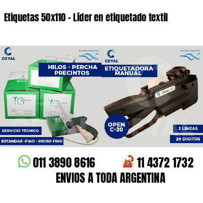 Etiquetas 50x110 - Líder en etiquetado textil