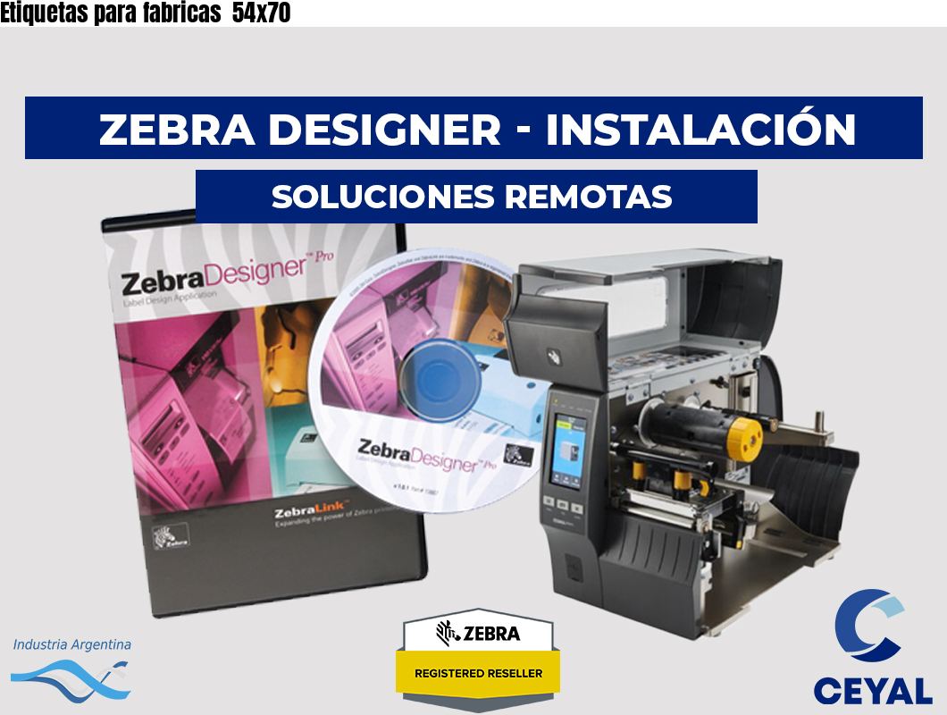 Etiquetas para fabricas  54x70