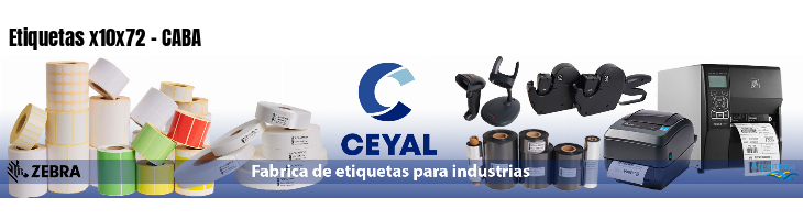 Etiquetas x10x72 - CABA