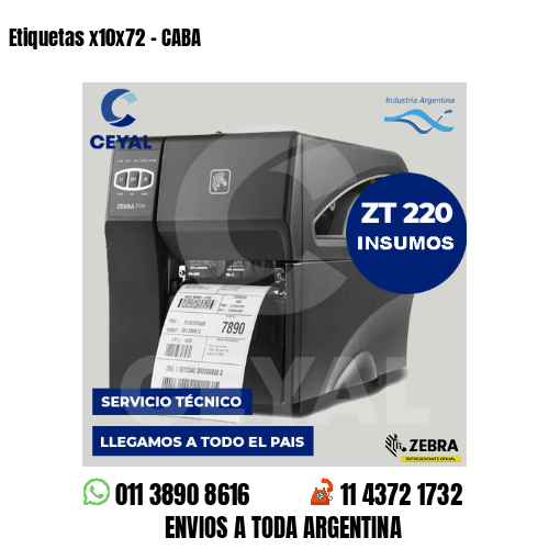 Etiquetas x10x72 – CABA