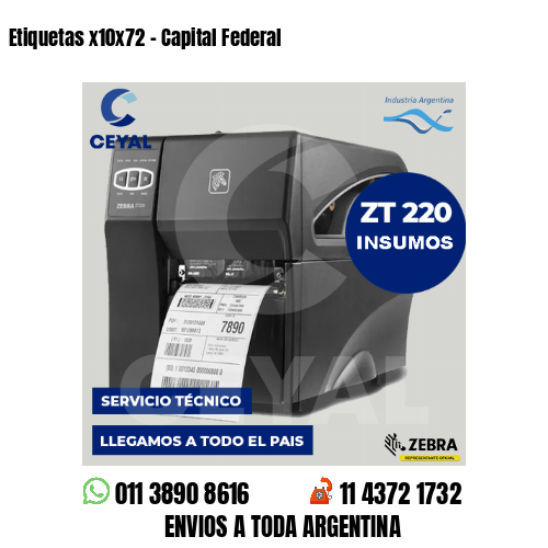 Etiquetas x10x72 – Capital Federal