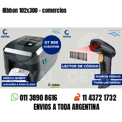 Ribbon 102x300 - comercios
