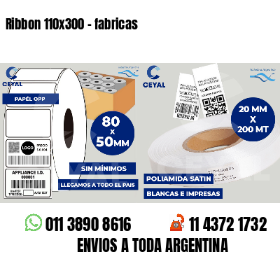Ribbon 110x300 - fabricas