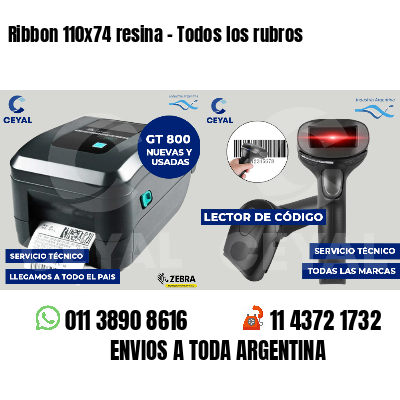 Ribbon 110x74 resina - Todos los rubros