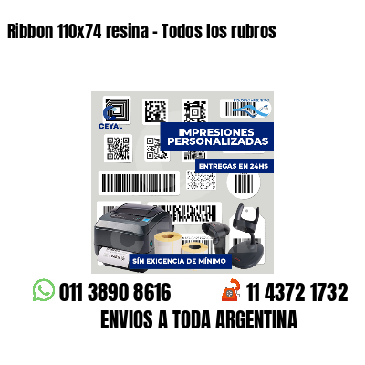 Ribbon 110x74 resina - Todos los rubros
