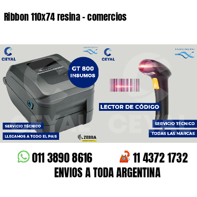 Ribbon 110x74 resina - comercios