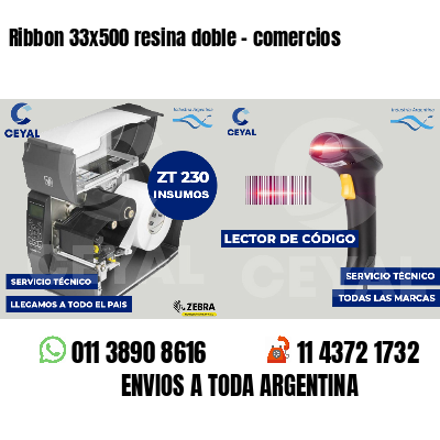 Ribbon 33x500 resina doble - comercios