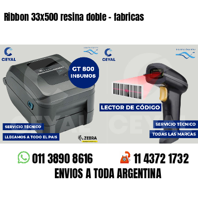 Ribbon 33x500 resina doble - fabricas