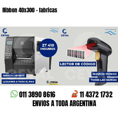 Ribbon 40x300 - fabricas