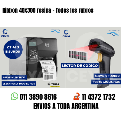 Ribbon 40x300 resina - Todos los rubros