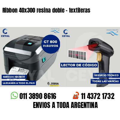Ribbon 40x300 resina doble - textileras