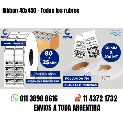 Ribbon 40x450 - Todos los rubros