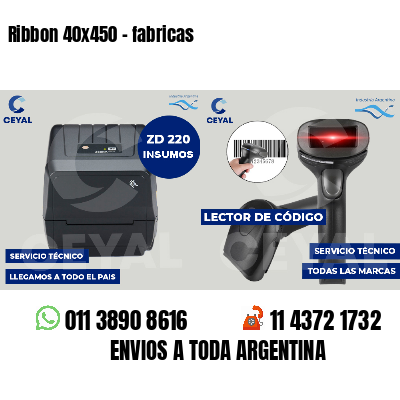 Ribbon 40x450 - fabricas