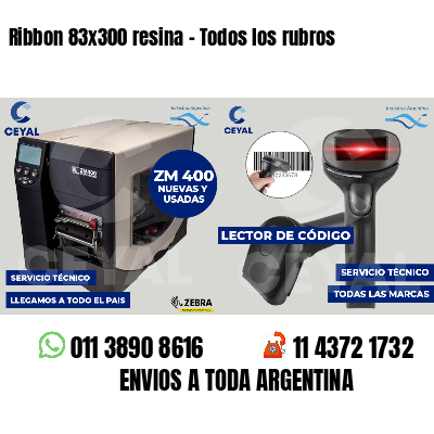 Ribbon 83x300 resina - Todos los rubros