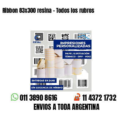 Ribbon 83x300 resina - Todos los rubros