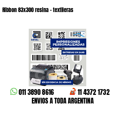 Ribbon 83x300 resina - textileras