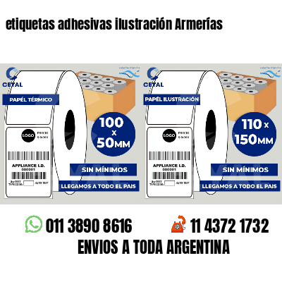 etiquetas adhesivas ilustración Armerías