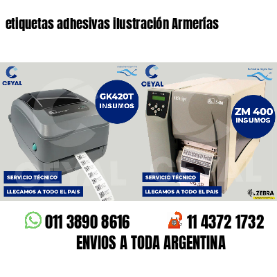 etiquetas adhesivas ilustración Armerías