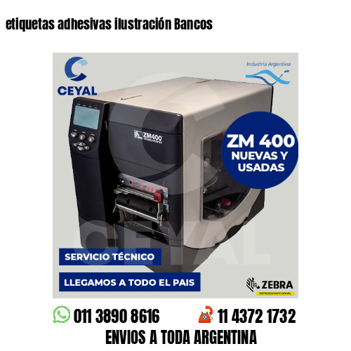 etiquetas adhesivas ilustración Bancos