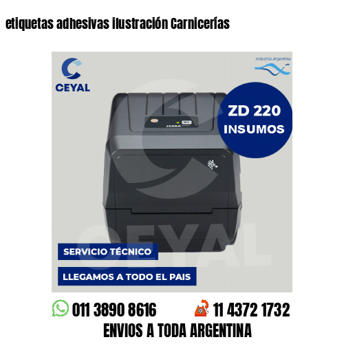etiquetas adhesivas ilustración Carnicerías