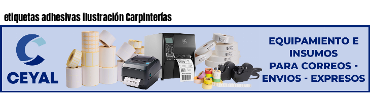 etiquetas adhesivas ilustración Carpinterías
