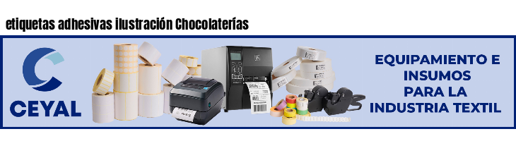 etiquetas adhesivas ilustración Chocolaterías