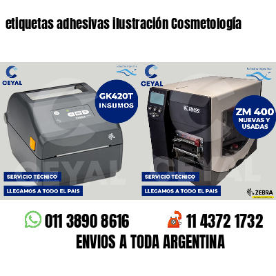 etiquetas adhesivas ilustración Cosmetología