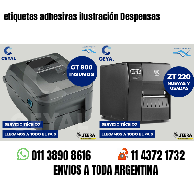 etiquetas adhesivas ilustración Despensas