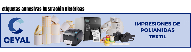 etiquetas adhesivas ilustración Dietéticas