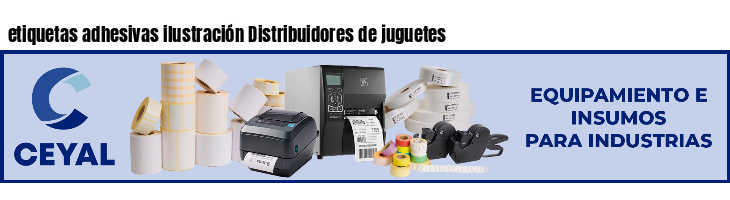 etiquetas adhesivas ilustración Distribuidores de juguetes
