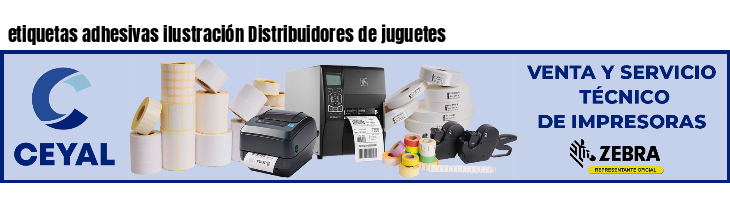 etiquetas adhesivas ilustración Distribuidores de juguetes