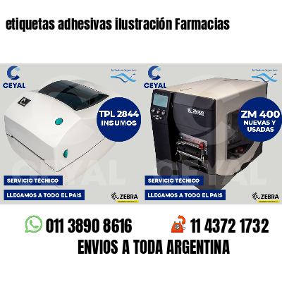 etiquetas adhesivas ilustración Farmacias