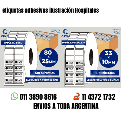 etiquetas adhesivas ilustración Hospitales