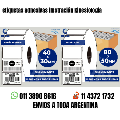 etiquetas adhesivas ilustración Kinesiología