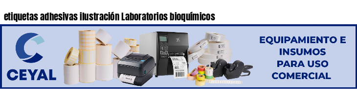 etiquetas adhesivas ilustración Laboratorios bioquímicos