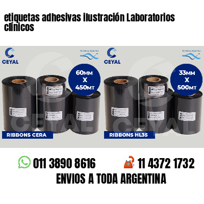 etiquetas adhesivas ilustración Laboratorios clínicos