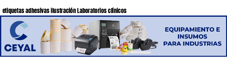 etiquetas adhesivas ilustración Laboratorios clínicos