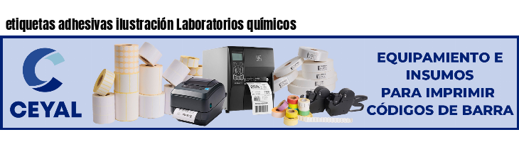 etiquetas adhesivas ilustración Laboratorios químicos