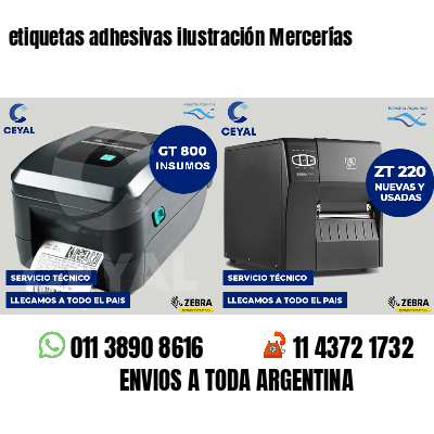 etiquetas adhesivas ilustración Mercerías