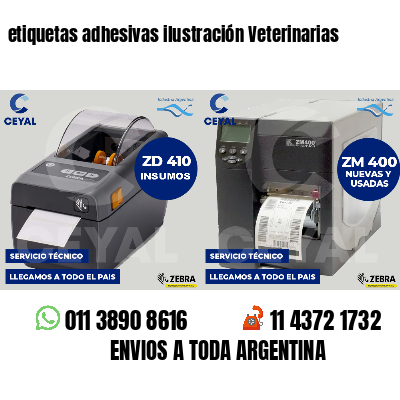 etiquetas adhesivas ilustración Veterinarias