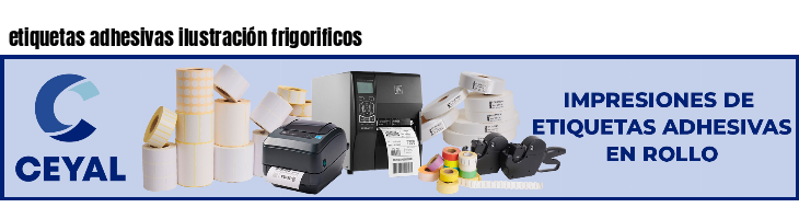 etiquetas adhesivas ilustración frigorificos