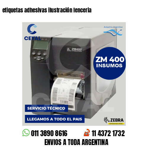 etiquetas adhesivas ilustración lenceria