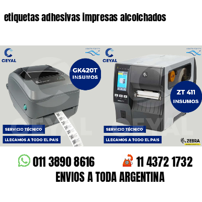 etiquetas adhesivas impresas alcolchados