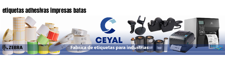etiquetas adhesivas impresas batas
